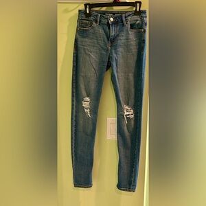 Old Navy Mid Rise Skinny Ripped jeans